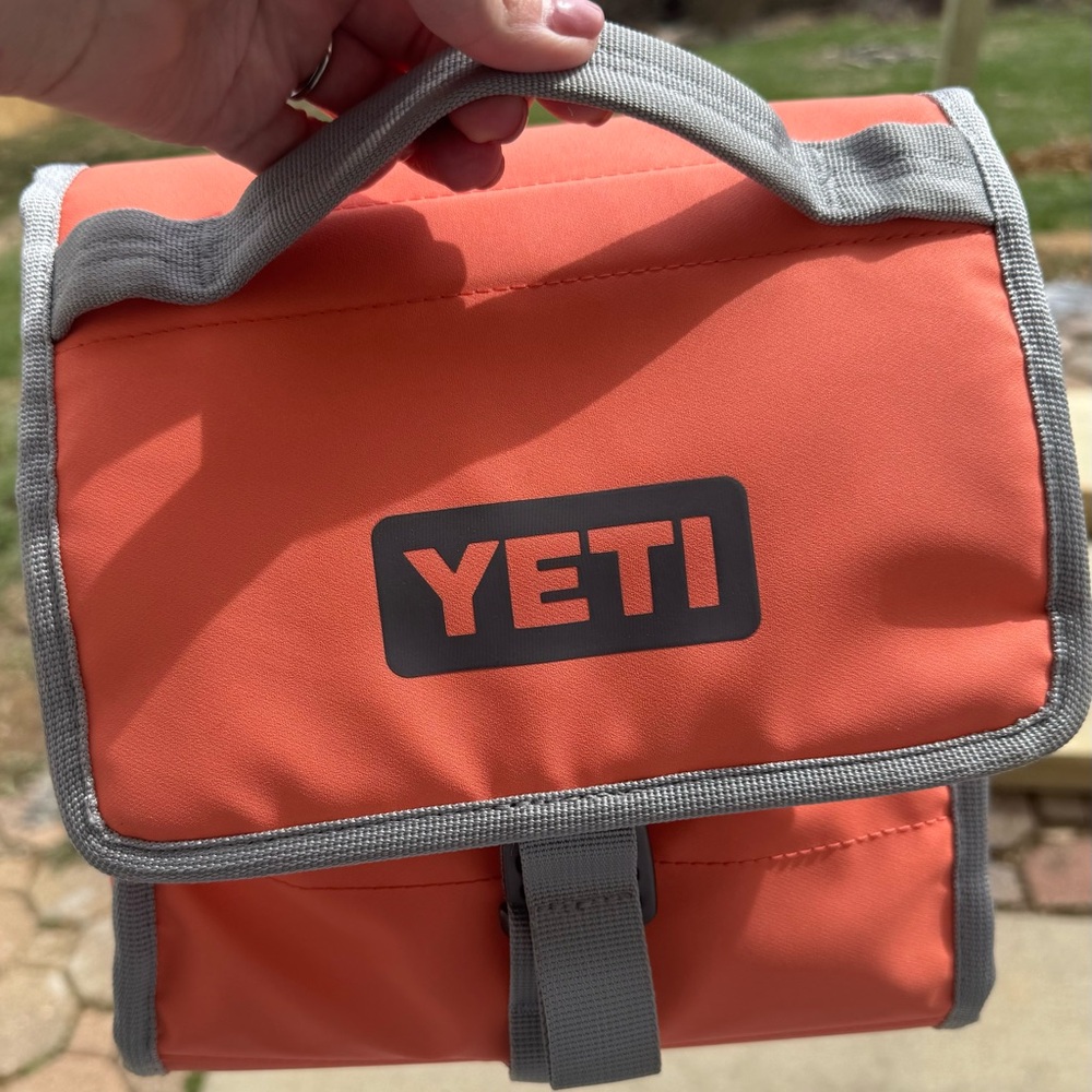 YETI Orange lunch bag